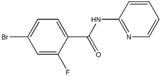 4-bromo-2-fluoro-N-pyridin-2-ylbenzamide 结构式