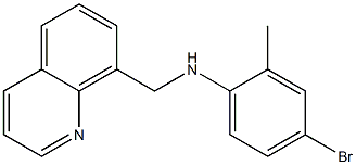 4-bromo-2-methyl-N-(quinolin-8-ylmethyl)aniline 结构式