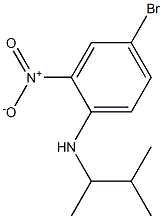 4-bromo-N-(3-methylbutan-2-yl)-2-nitroaniline 结构式