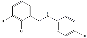 4-bromo-N-[(2,3-dichlorophenyl)methyl]aniline 结构式