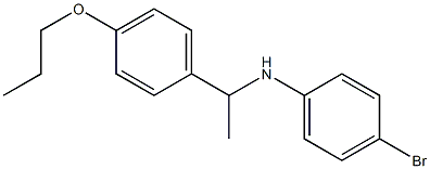 4-bromo-N-[1-(4-propoxyphenyl)ethyl]aniline 结构式