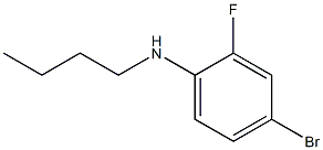 4-bromo-N-butyl-2-fluoroaniline 结构式