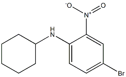4-bromo-N-cyclohexyl-2-nitroaniline 结构式