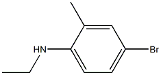 4-bromo-N-ethyl-2-methylaniline 结构式