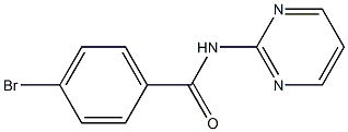4-bromo-N-pyrimidin-2-ylbenzamide 结构式