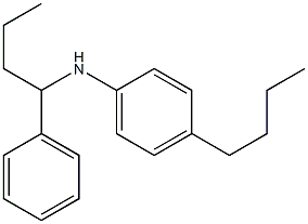 4-butyl-N-(1-phenylbutyl)aniline 结构式