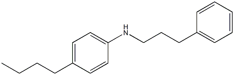 4-butyl-N-(3-phenylpropyl)aniline 结构式