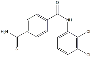 4-carbamothioyl-N-(2,3-dichlorophenyl)benzamide 结构式