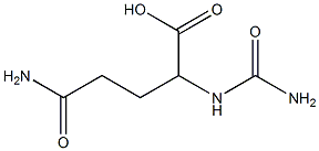 4-carbamoyl-2-(carbamoylamino)butanoic acid 结构式