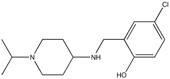 4-chloro-2-({[1-(propan-2-yl)piperidin-4-yl]amino}methyl)phenol 结构式