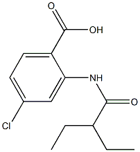 4-chloro-2-(2-ethylbutanamido)benzoic acid 结构式