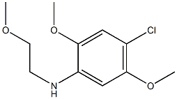 4-chloro-2,5-dimethoxy-N-(2-methoxyethyl)aniline 结构式