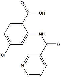 4-chloro-2-[(pyridin-3-ylcarbonyl)amino]benzoic acid 结构式