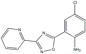 4-chloro-2-[3-(pyridin-2-yl)-1,2,4-oxadiazol-5-yl]aniline 结构式