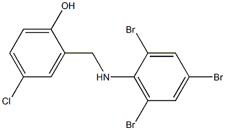 4-chloro-2-{[(2,4,6-tribromophenyl)amino]methyl}phenol 结构式