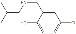 4-chloro-2-{[(2-methylpropyl)amino]methyl}phenol 结构式