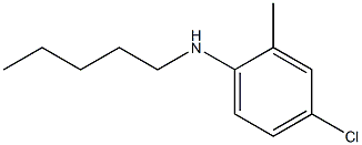 4-chloro-2-methyl-N-pentylaniline 结构式