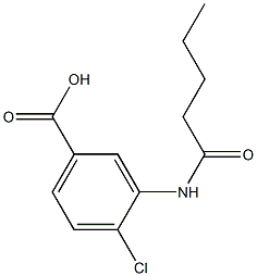 4-chloro-3-(pentanoylamino)benzoic acid 结构式