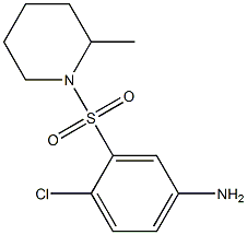 4-chloro-3-[(2-methylpiperidine-1-)sulfonyl]aniline 结构式