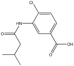 4-chloro-3-[(3-methylbutanoyl)amino]benzoic acid 结构式