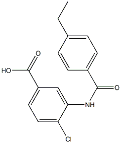 4-chloro-3-[(4-ethylbenzene)amido]benzoic acid 结构式