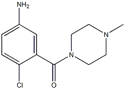 4-chloro-3-[(4-methylpiperazin-1-yl)carbonyl]aniline 结构式
