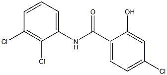 4-chloro-N-(2,3-dichlorophenyl)-2-hydroxybenzamide 结构式