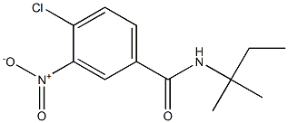 4-chloro-N-(2-methylbutan-2-yl)-3-nitrobenzamide 结构式