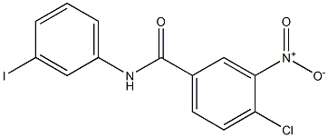 4-chloro-N-(3-iodophenyl)-3-nitrobenzamide 结构式