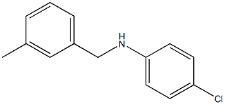 4-chloro-N-[(3-methylphenyl)methyl]aniline 结构式