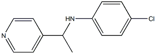 4-chloro-N-[1-(pyridin-4-yl)ethyl]aniline 结构式
