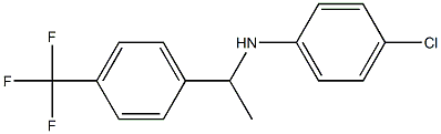 4-chloro-N-{1-[4-(trifluoromethyl)phenyl]ethyl}aniline 结构式