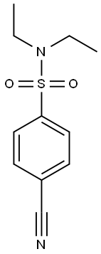 4-cyano-N,N-diethylbenzene-1-sulfonamide 结构式