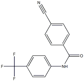 4-cyano-N-[4-(trifluoromethyl)phenyl]benzamide 结构式