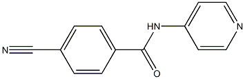 4-cyano-N-pyridin-4-ylbenzamide 结构式