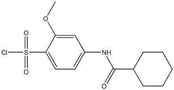 4-cyclohexaneamido-2-methoxybenzene-1-sulfonyl chloride 结构式