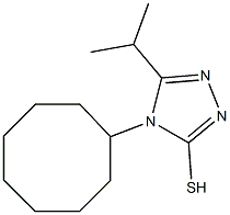 4-cyclooctyl-5-(propan-2-yl)-4H-1,2,4-triazole-3-thiol 结构式