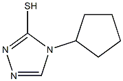 4-cyclopentyl-4H-1,2,4-triazole-3-thiol 结构式