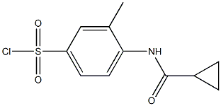 4-cyclopropaneamido-3-methylbenzene-1-sulfonyl chloride 结构式