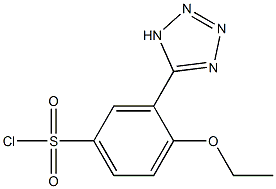 4-ethoxy-3-(1H-tetrazol-5-yl)benzenesulfonyl chloride 结构式