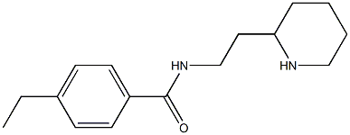 4-ethyl-N-(2-piperidin-2-ylethyl)benzamide 结构式