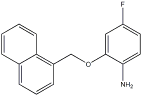 4-fluoro-2-(naphthalen-1-ylmethoxy)aniline 结构式