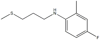 4-fluoro-2-methyl-N-[3-(methylsulfanyl)propyl]aniline 结构式
