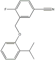 4-fluoro-3-[2-(propan-2-yl)phenoxymethyl]benzonitrile 结构式