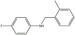 4-fluoro-N-[(2-methylphenyl)methyl]aniline 结构式