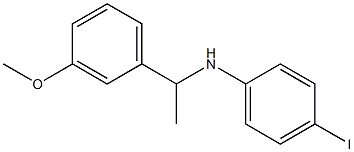 4-iodo-N-[1-(3-methoxyphenyl)ethyl]aniline 结构式