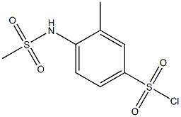 4-methanesulfonamido-3-methylbenzene-1-sulfonyl chloride 结构式