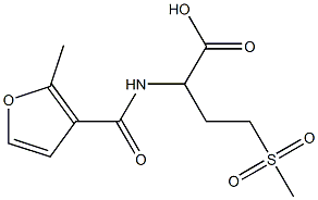 4-methanesulfonyl-2-[(2-methylfuran-3-yl)formamido]butanoic acid 结构式