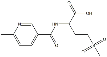 4-methanesulfonyl-2-[(6-methylpyridin-3-yl)formamido]butanoic acid 结构式