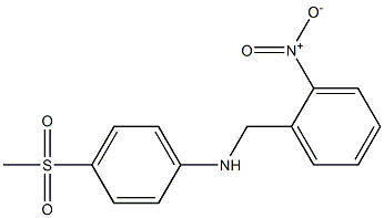 4-methanesulfonyl-N-[(2-nitrophenyl)methyl]aniline 结构式